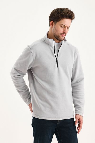 GENIUS STORE Unisex Polar Half Zipper Ανδρικό Fleece Αντιανεμικό Γυναικείο-Ανδρικό Fleece