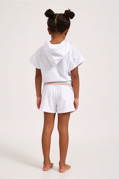 Katia&Bony Fun Giraffe Girls' Towel Shorts White