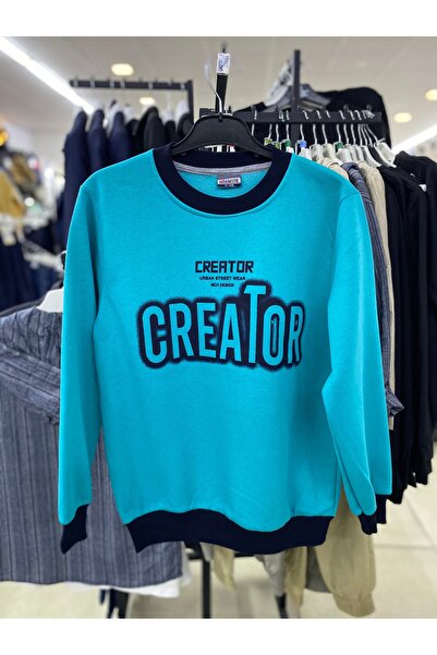 skycott Adolescent guler rotund creator scrie swea tricou