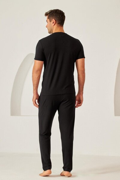 Katia&Bony Ανδρικό Μαύρο Φούτερ - Μέση Δεμένο