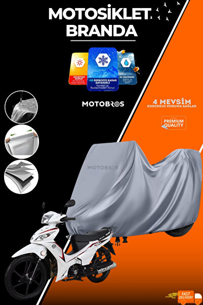 Motobros KUBA EGE 50 مشمع دراجة نارية متوافق (أعلى سمك) قماش للاستخدام مدى ال...