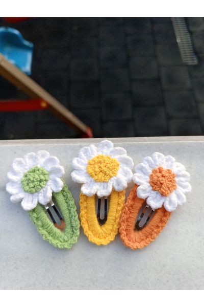 Jolly accesory مجموعة أزرار محبوكة ملونة بإبزيم للأم والطفل