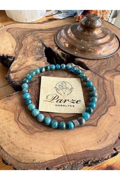 parze doğaltaş Apatite Natural Stone Bracelet 6 mm