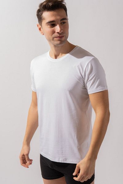 Katia&Bony Ανδρικό εσώρουχο O Neck Basic Modal Λευκό