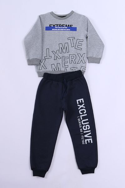 HÇM Boy's 3 Thread Extreme Printed Tracksuit Set - A85