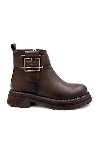 BEYAZ (Park Moda) Γυναικείες μπότες Lady Poly με ελαφριά σόλα με φερμουάρ καθημερινά ΚΑΦΕ