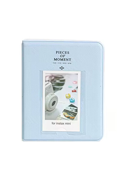 Choice ألبوم صور أزرق بـ 64 جيبًا، مناسب لكاميرات التصوير الفوري، لحفظ الصور ...