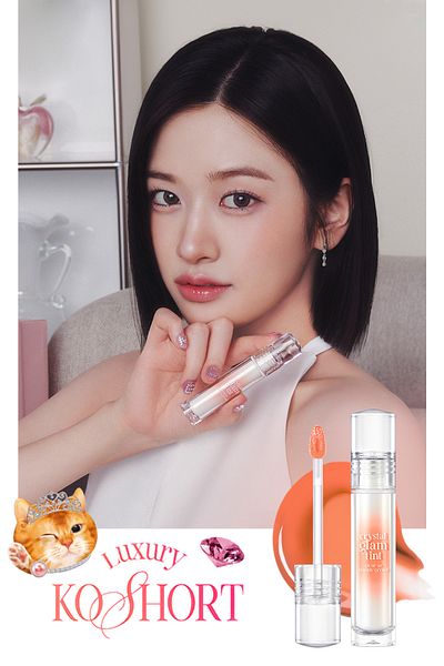 CLIO Clio Crystal Glam Tint - Stickiness, Non-Giving, Intense Shine (13 Koshort Pearl Coral)