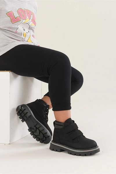 Arzen 4533 Μαύρο-Κίτρινο Velcro Thermo Sole Χειμερινές Μπότες