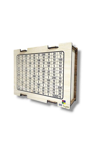 212toyzz Decorative Wooden Luxury Target Piggy Bank Target Box Parabox Money Savings Box Piggy Bank