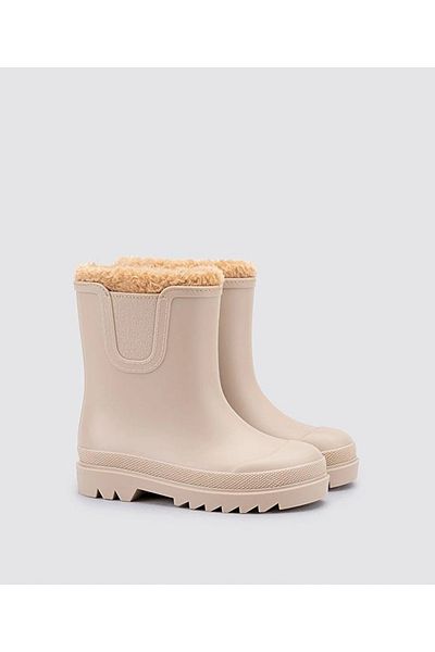 IGOR Igor Tokio Borreguito Unisex Kids Beige Fur Rain Boots