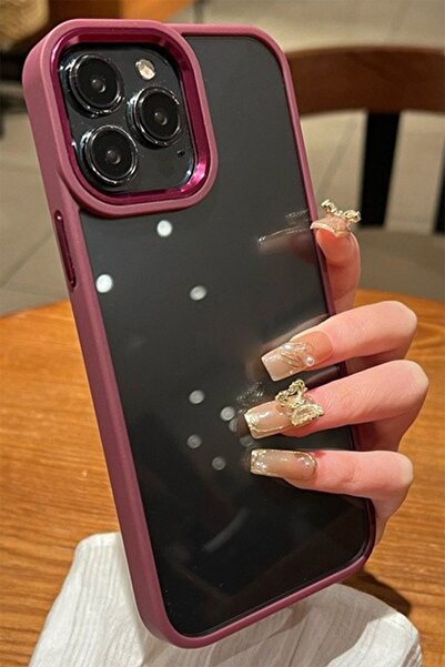 3GEN CASE Iphone 14 Pro Uyumlu Darbeye Dayanıklı Sert Nikelaj Kapak Şeffaf Se...