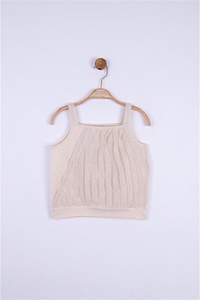 nk kids Devojčin gipurov top sa detaljima Skraćeni kroj