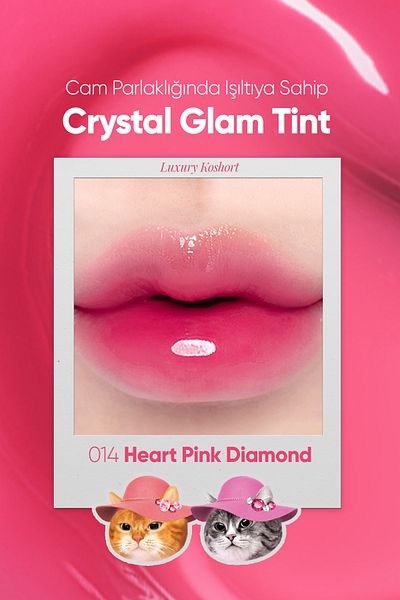 CLIO Clio Crystal Glam Tint - Stickiness, Non-Giving, Intense Shine (14 Heart Pink Diamond)