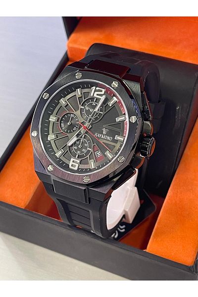 Raymond Sports Silicone Band Men's Wrist Watch