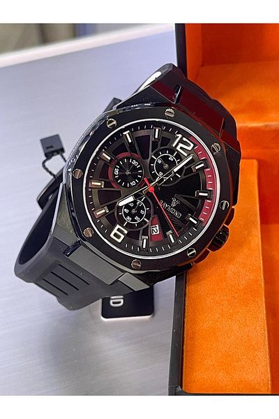 Raymond Sports Silicone Band Men's Wrist Watch