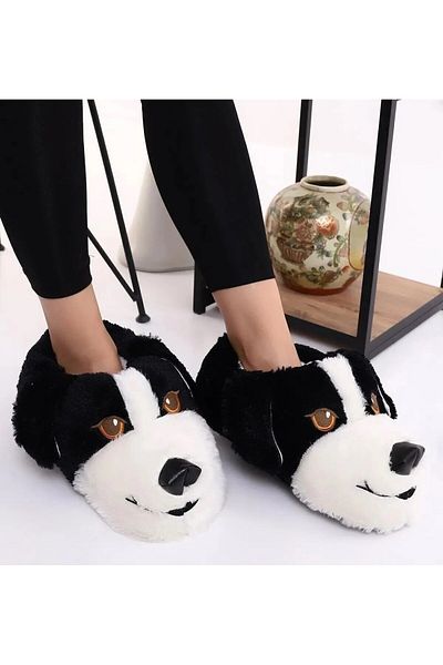 WOSSE ΛΟΥΤΡΙΝΕΣ ΠΑΝΤΟΦΛΕΣ ΜΕ ΣΚΥΛΟ UNISEX ΖΩΑ Άνετα ΕΥΚΑΜΠΤΑ ΜΠΟΤΕΣ ΣΠΙΤΙΟΥ