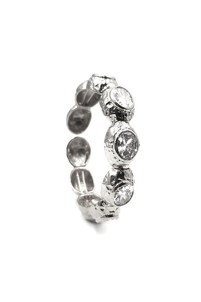 Ma Atölye Bon Bon White Jewelled Silver Bracelet