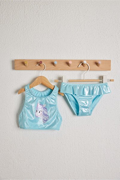 Katia&Bony Little Unicorn Kız Çocuk Bikini Takım Turkuaz