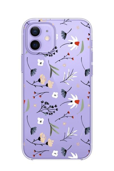 3GEN CASE İphone 12-İphone 12 Pro Uyumlu Desenli Şeffaf Silikon Kılıf