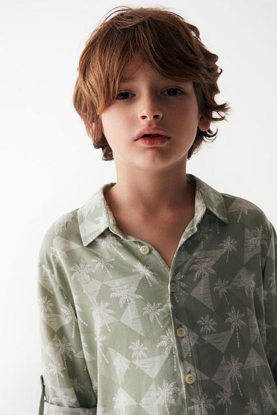 nk kids 4-8 Years Old Rıxos Cotto Boy Set - Green