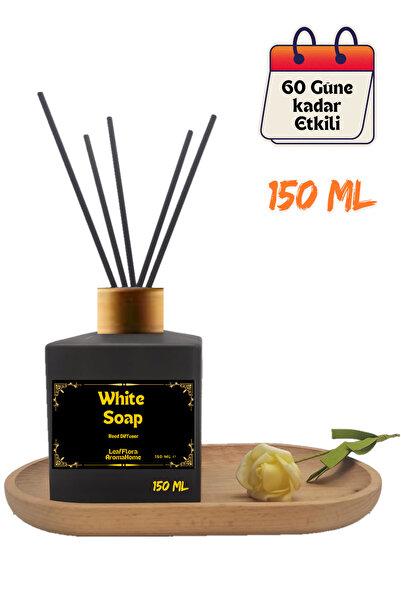 LeafFlora AromaHome Beyaz Sabun Çubuklu Banyo Kokusu 150 ML - 60 Gün Etkili