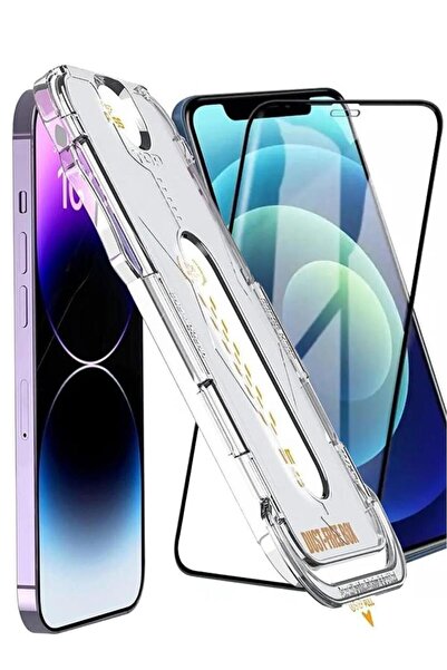 3GEN CASE İphone 12 Pro Max Magıc Otomatik Kolay Hizalama Aparatlı Cam Ekran ...
