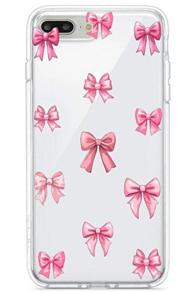 3GEN CASE İphone 7 Plus & İphone 8 Plus Uyumlu Kurdele Desenli Pastel Renkli ...