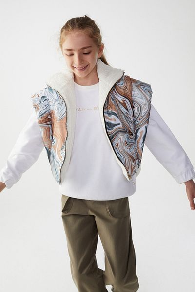 nk kids Елегантна чанта за момичета, естествен цвят, мента 35307