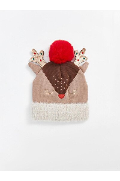 LC Waikiki New Year Themed Baby Girls' Beanie