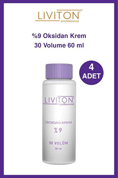 Liviton Professional  Oksıdan %9 30 Volume 60 Ml X4