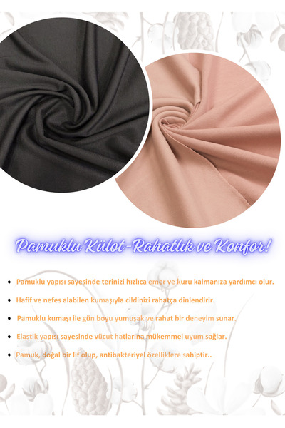 red iç giyim Women's High Waist Cotton Panties 5 Pack - Plus Size (Battal Batö)