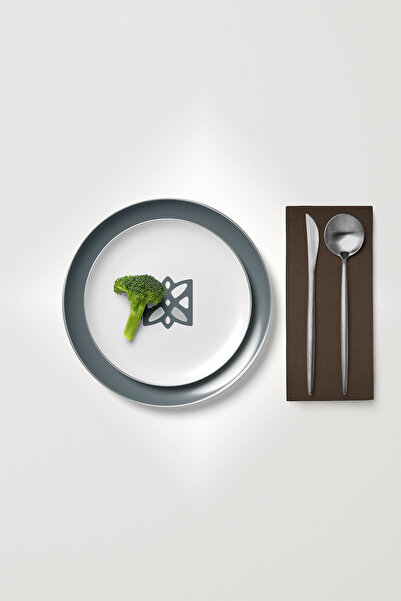 MARİTSA Pachet de 6 șervețele de servire texturate din catifea - culoare cafe...