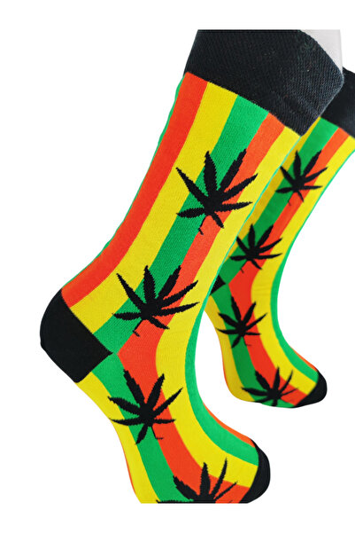 Shuttle Park Унисекс чорапи до глезена с цветни шарки, внесени в специална серия от Ямайка