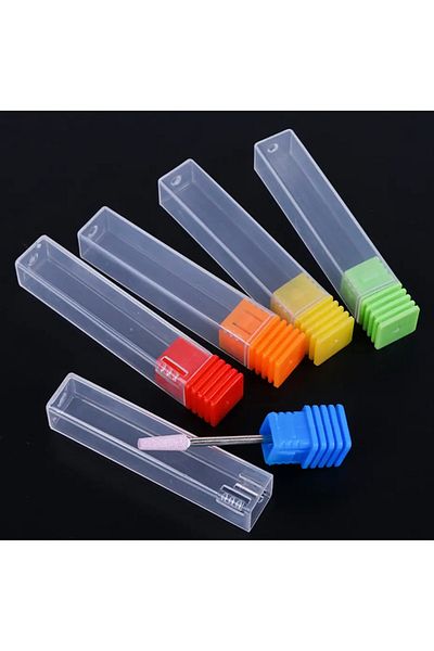BGA 5 Pcs Nail Drill Bit - Milling Storage Empty Pvc Box