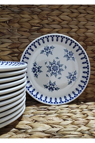 Güral Güral Porcelain Island Model 12 Pieces 19 cm Cake Plate