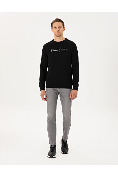 Pierre Cardin Siyah Regular Fit Sweatshirt 50296750-VR046