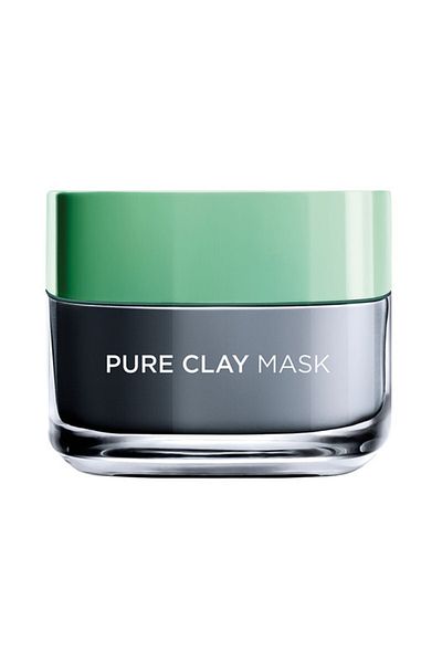 L'Oreal Paris L'Oréal Paris Pure Clay Black Face Mask with Charcoal, Detoxifies & Clarifies, 50 ML