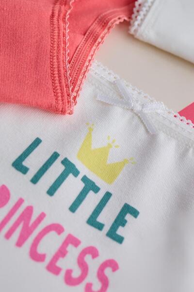 Katia&Bony Slip pentru fete Ecru cu buline - Pachet de 3