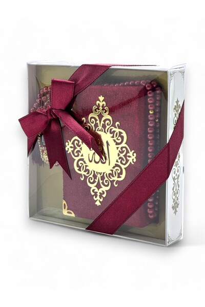 Deniz Elmasları Cep Boy Kuran-ı Kerim, Zikirmatik ve İnci Tesbih Seti – Şık v...