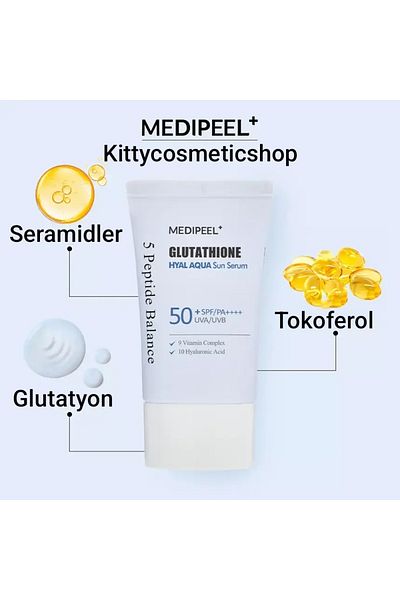Medipeel Medi-Peel Glutathione Hyal Aqua - Sun Serum Spf50+ Pa++++, 50 ml
