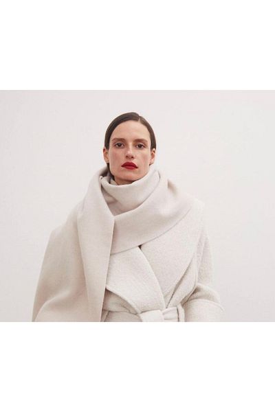 arslan deco Cream Fleece Scarf, Soft Scarf