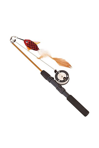 Choice لعبة قطط قابلة للسحب بألوان عشوائية، على شكل سمكة، مزودة بريش تلسكوبي، لعبة عصا مضحكة للقطط، لعبة حيوانات أليفة للقطط الصغيرة