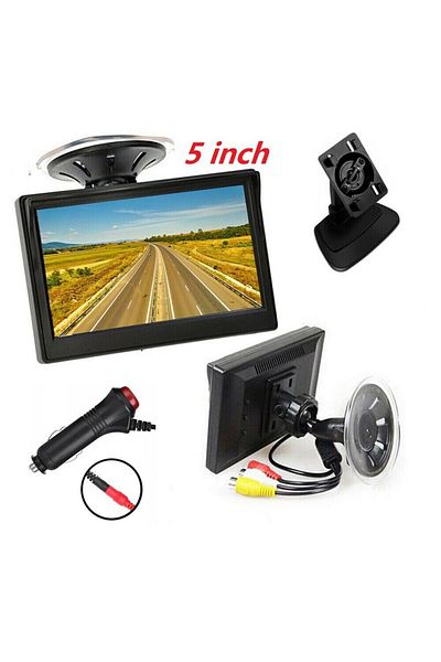 Choice شاشة مراقبة TFT LCD عالية الدقة 800*480 سوداء مقاس 5 بوصات لكاميرا الرؤية الخلفية للسيارة