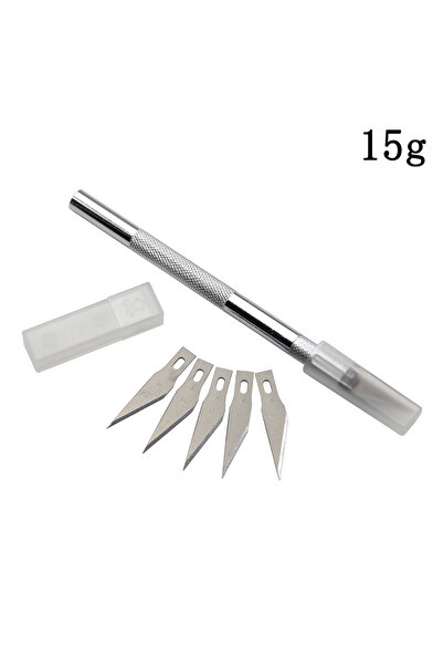 Choice Silver carving knife Silver Metal Carving Knife DIY Sculpture Model Ma...