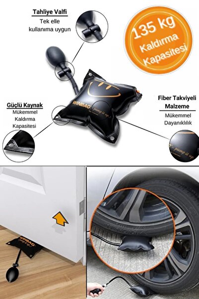 GARDENAUTO Montaj Yastığı Şişme Hava Montaj Kaldırma Yastığı Kapı ve Pencere ...