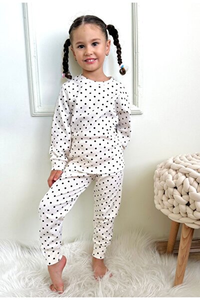 Bisahane Girl's White Pajamas