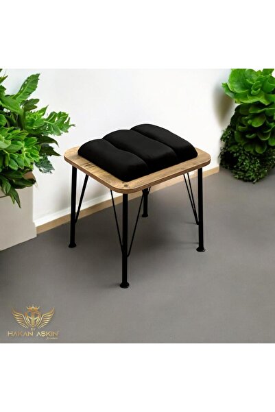 BY HAKAN AŞKIN Metal Ayaklı NovoWood Atlantik Tekli 40x45 cm