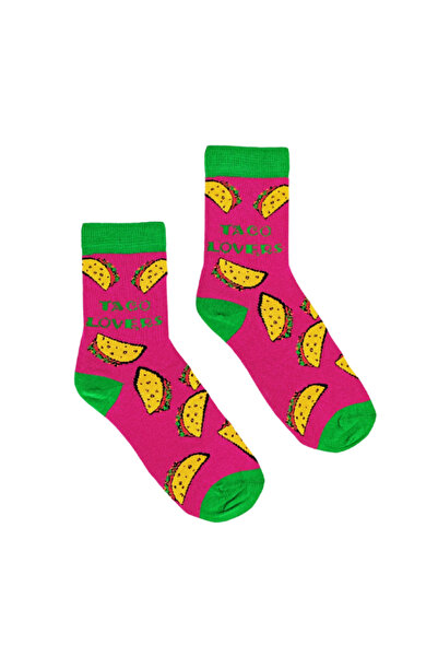 Shuttle Park Унисекс чорапи до глезена с шарени шарки и вносни мотиви от специална серия Taco Lovers