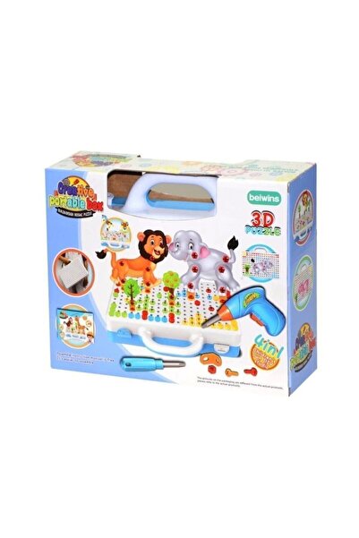 Birlik Oyuncak Matkaplı 3d Yaratıcı Tamir Seti Puzzle Eğitici